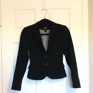 H&M black blazer size 2